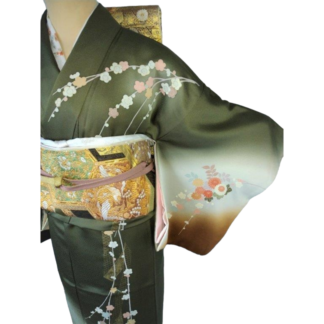 訪問着フルセット 着物 帯 帯締め帯揚げ 七五三 結婚式 入学式 卒業