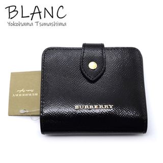 バーバリー(BURBERRY)のバーバリー 二つ折り財布 レザー ブラック 黒 40188351(財布)