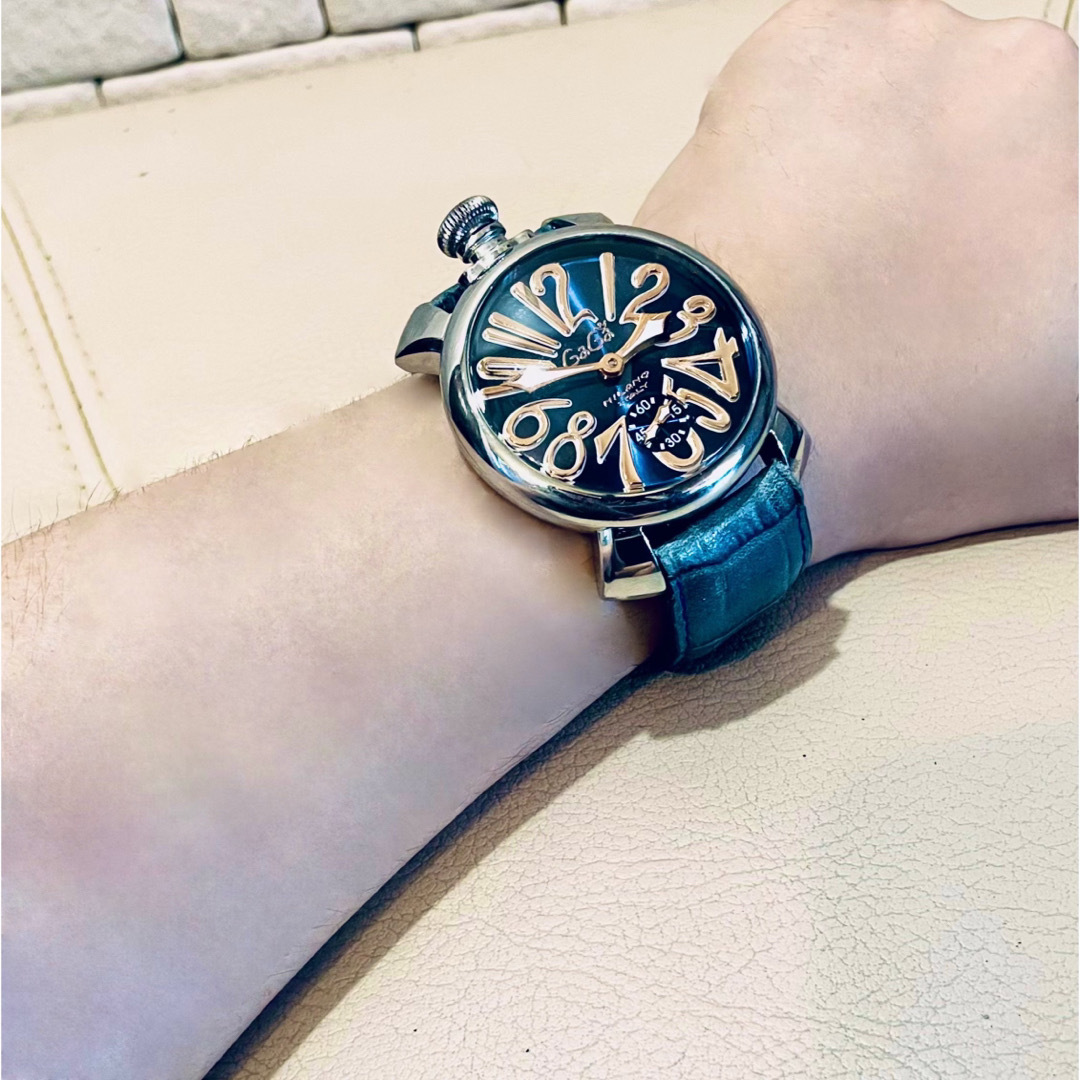 GaGa MILANO マヌアーレ 48mm ブルー