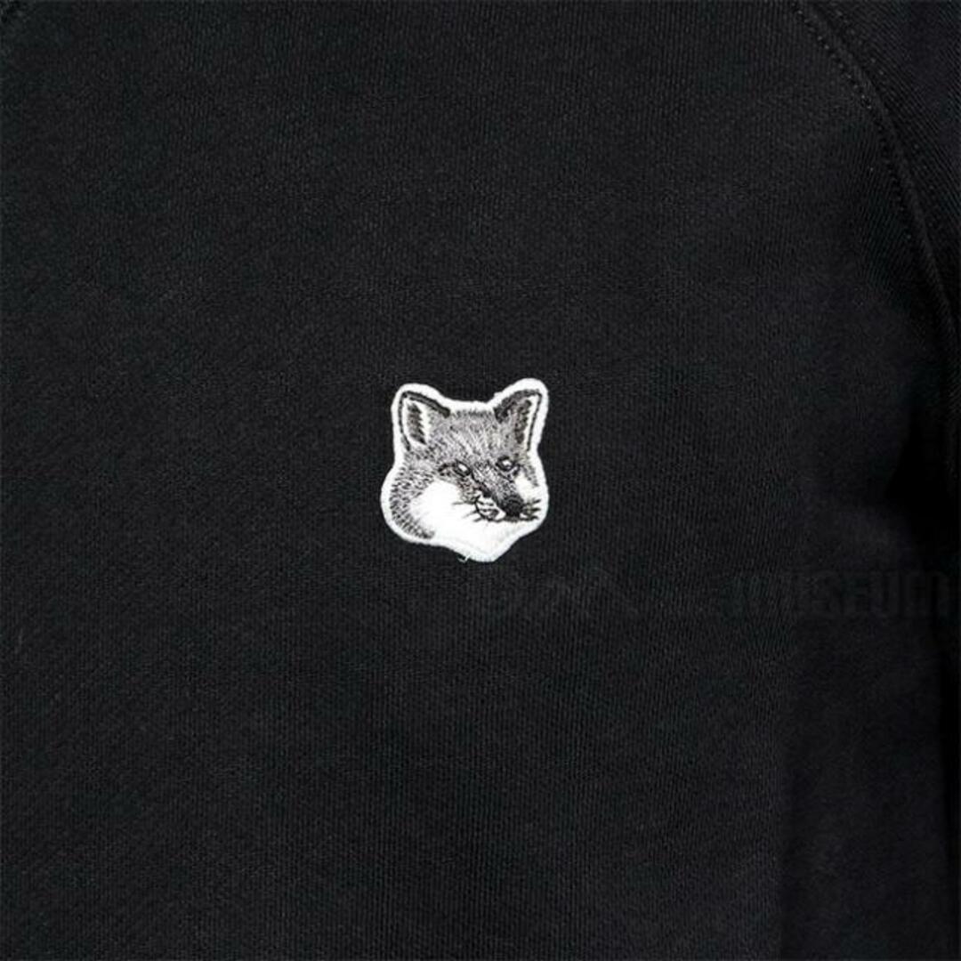 【新品未使用】 MAISON KITSUNE メゾンキツネ スウェット トレーナー GREY FOX HEAD PATCH CLASSIC SWEATSHIRT GM00333KM0002 【Lサイズ/BLACK】