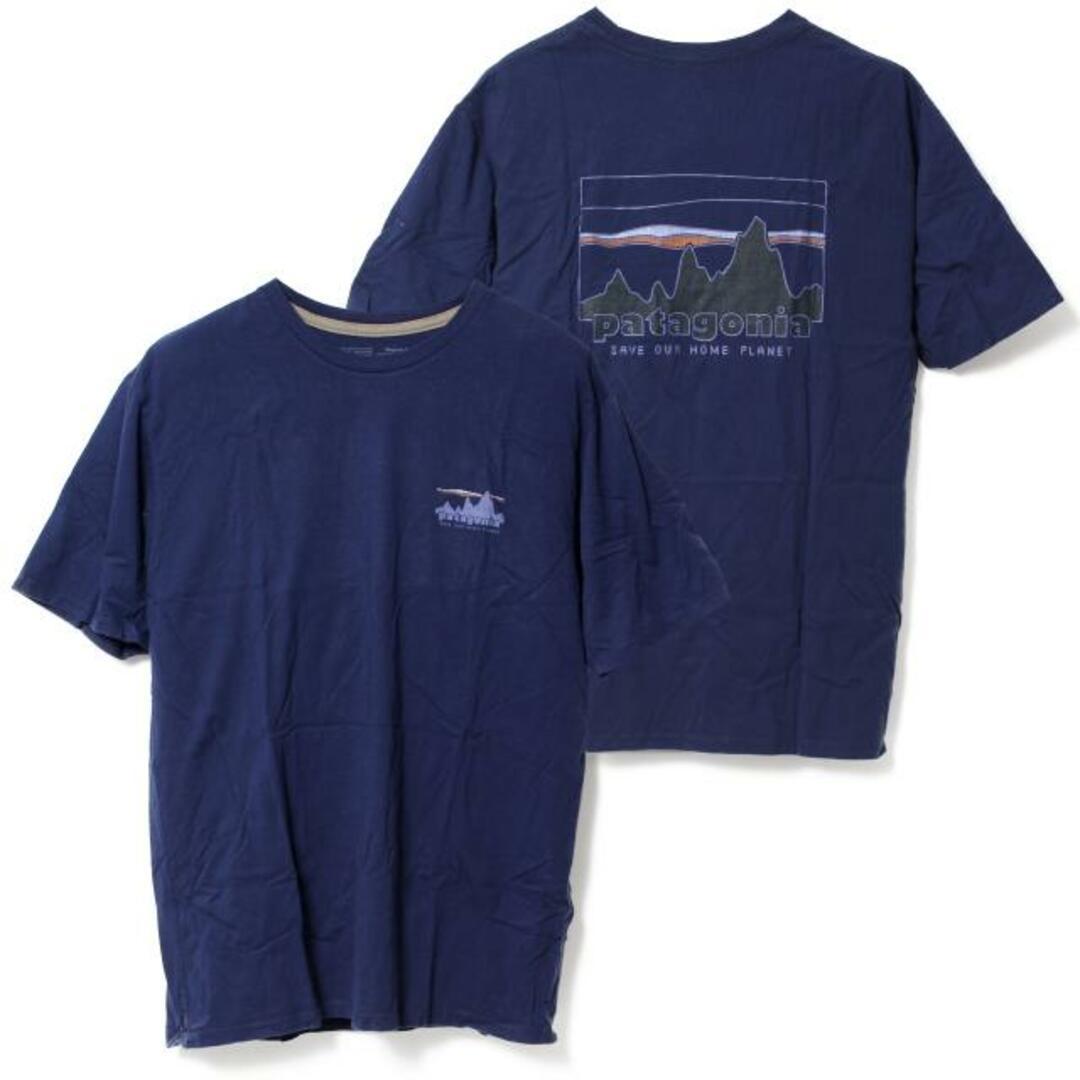 【新品未使用】 patagonia パタゴニア Tシャツ 半袖 73 スカイライン オーガニック Tシャツ MENS 73 SKYLINE ORGANIC T-SHIRT 37534  【S/SOUND BLUE】