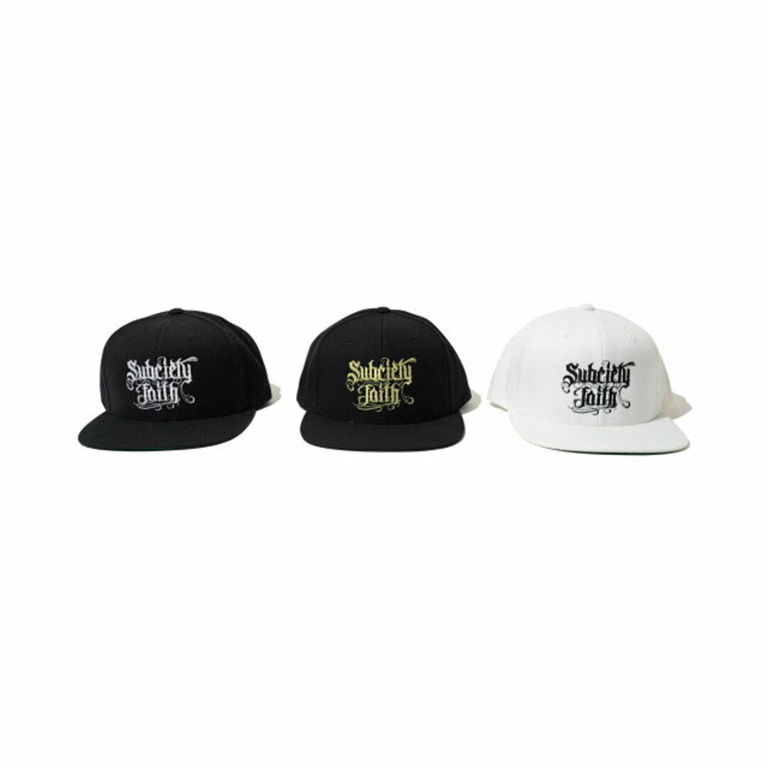 Subciety(サブサエティ)の【BLACK/WHITE】SNAP BACK CAP-faith- レディースの帽子(キャップ)の商品写真