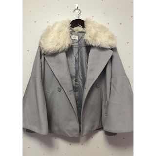 ARROW - ARROW アロー コート 水色コート 袖広コート ファー付き 2way