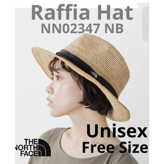 ザノースフェイス(THE NORTH FACE)のノースフェイス　ラフィアハット　NN02347 NB 麦わら帽子　ナチュラル(ハット)