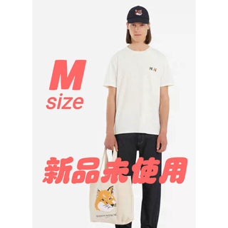メゾンキツネ(MAISON KITSUNE')のMAISON KITSUNE メゾンキツネ 刺繍ロゴ　フォックス Tシャツ (Tシャツ/カットソー(半袖/袖なし))
