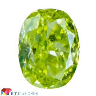 FANCY INTENSE YELLOW GREEN 0.342ct OV(その他)