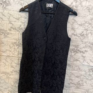 ダナキャランニューヨーク(DKNY)のk ディーケーエヌワイ DKNY チョッキ ベスト ワンピース ロング 花柄(その他)