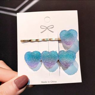 ザラ(ZARA)のキャディー　青紫色ヘアピン2点セット　ゆめかわ　量産系　地雷系　ロリータ 原宿(ヘアピン)