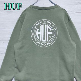 本店 日本 《HUF(ハフ)》HUF OR DIE 刺繍 裏起毛ハーフジップ