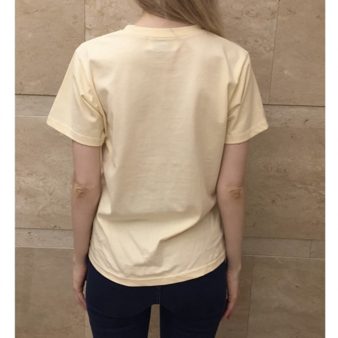 épine(エピヌ)のepine embroidery tee cream×red レディースのトップス(Tシャツ(半袖/袖なし))の商品写真
