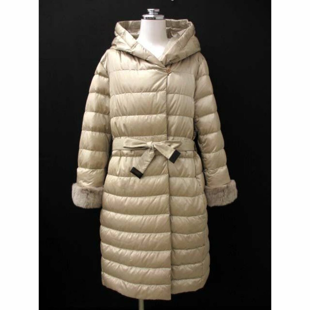 'S Max Mara - 美品 'S Max Mara 袖ファー付き リバーシブル ダウンコート 42