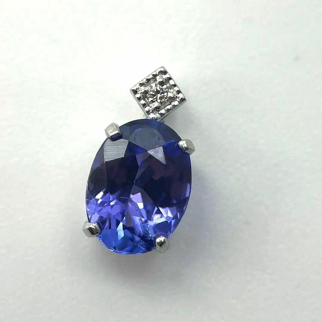タンザナイト1.00ct プラチナ900 ペンダント ネックレス トップのみ