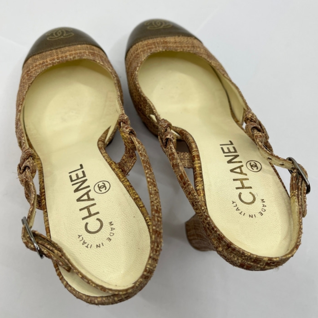 ◆◆CHANEL シャネル サンダル　ブラウン SIZE 38 C5007 ブラウン