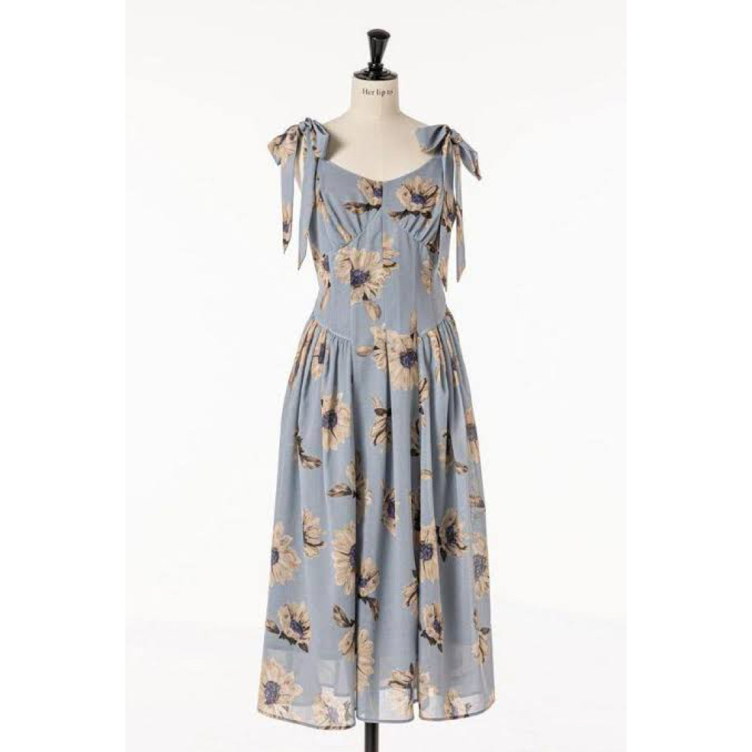 Her lip to - herlipto Sunflower-printed Midi Dressの通販 by ゆり's