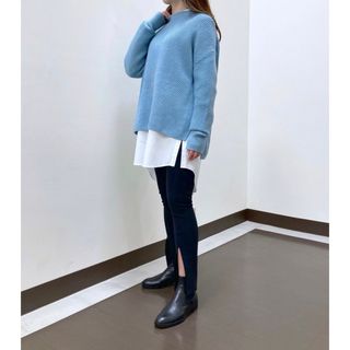 匿名発送 美品 theory WIDE NECK PO カシコットン サイズS