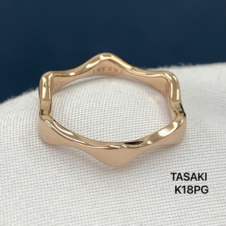 タサキ(TASAKI)の田崎　タサキ　750 さくらピンク　リング　ラベッロ　フラワーウェーブ　リング(リング(指輪))