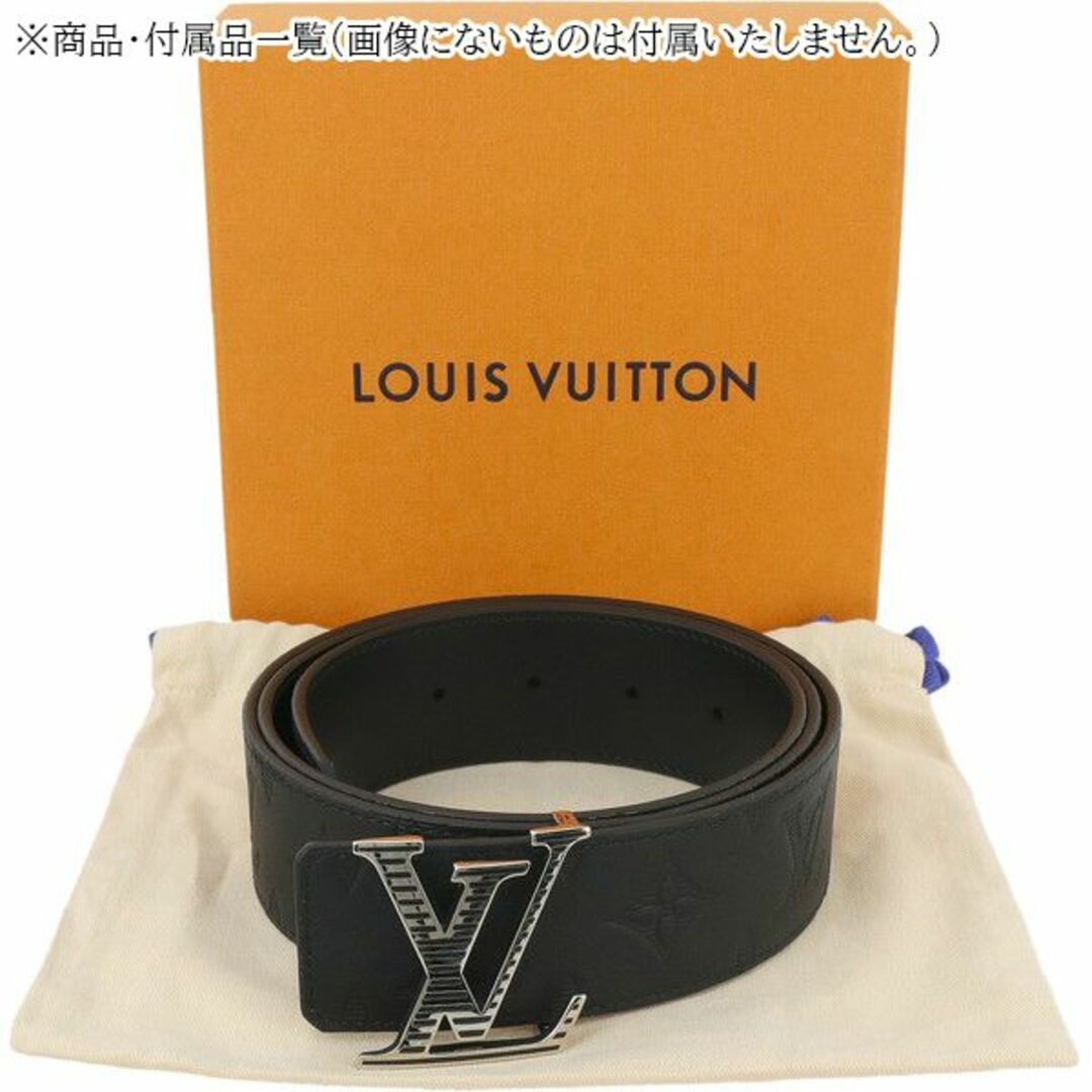 ルイヴィトン ベルト メンズ リバーシブル LV レザー 黒 新品 7750