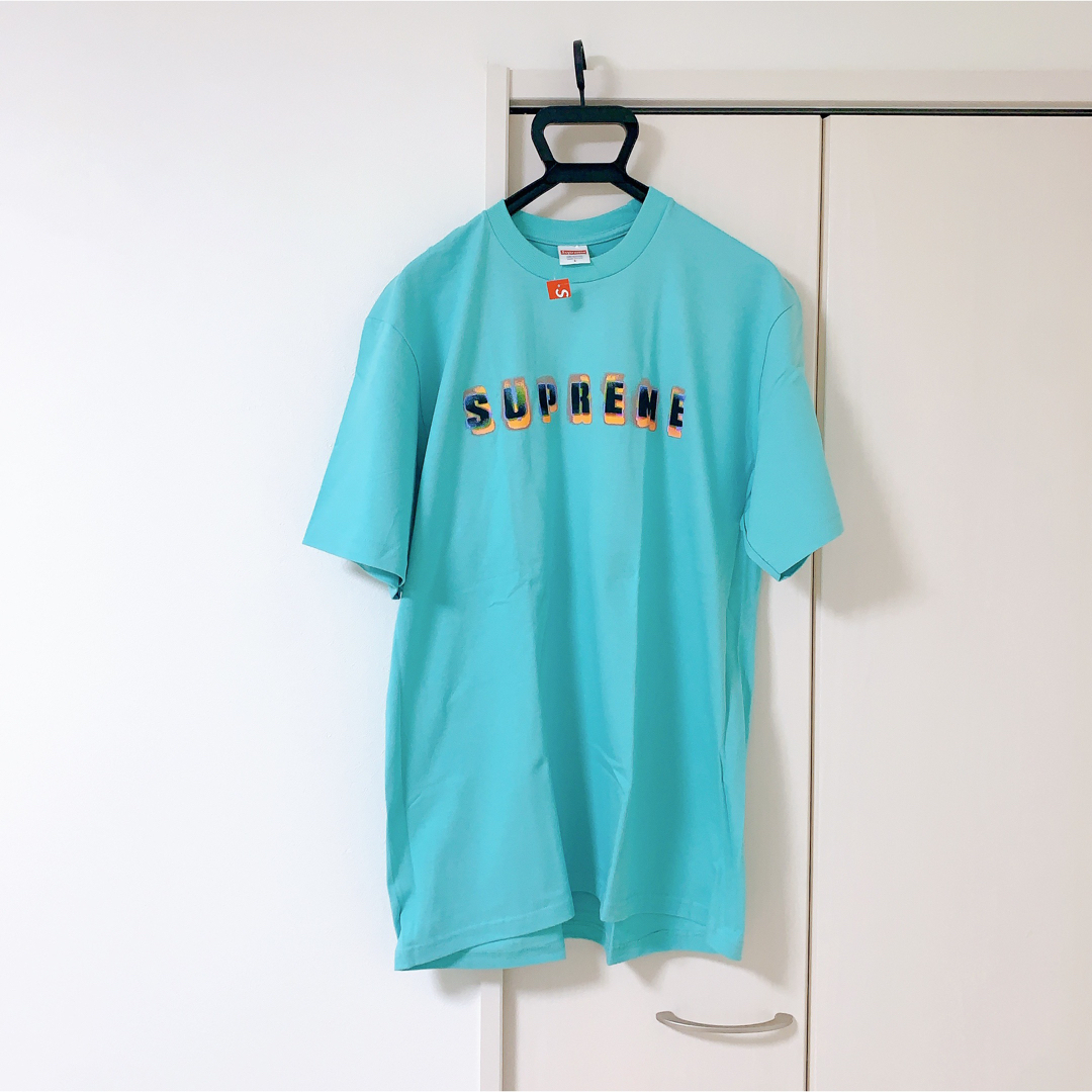 Supreme - L 水色 シュプリーム ステンシル Tシャツ Stencil Teeの通販
