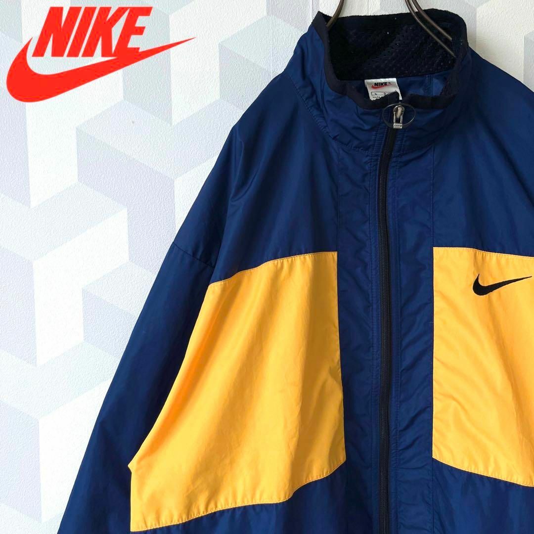 NIKE 90s ナイロンジャケット ネイビー ブルー