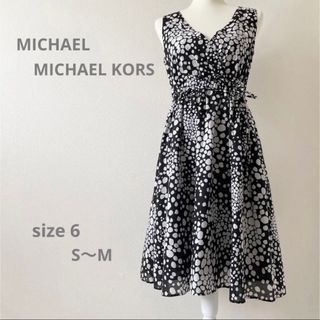 マイケルコース(Michael Kors)のMICHAEL MICHAEL KORS ひざ丈ドッドワンピース(ひざ丈ワンピース)