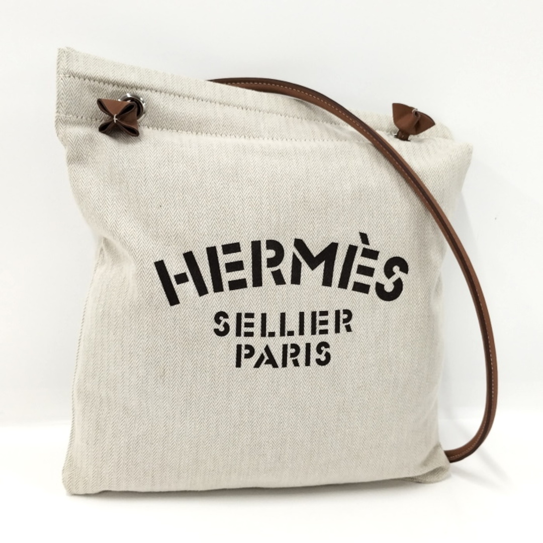 HERMES アリーヌMM ショルダーバッグ 肩がけ キャンバス ベージュ系 | フリマアプリ ラクマ