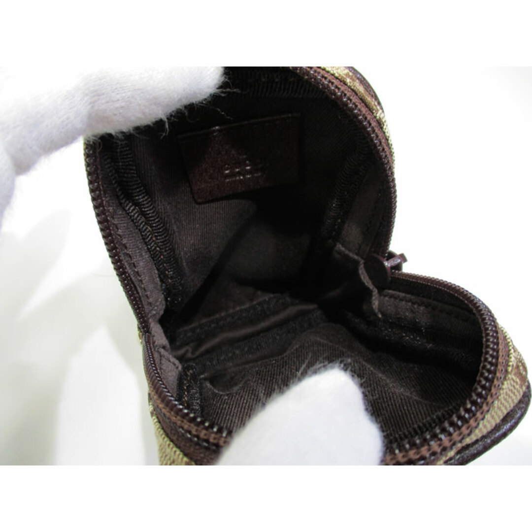 GUCCI - GUCCI シガレットケース ポーチ GGキャンバス レザー GUCCI - GUCCI シガレットケース ポーチ GGキャンバス レザー