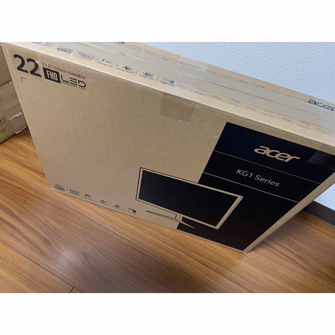 Acer(エイサー)のゲーミングモニター acer KG221Q Abmix スマホ/家電/カメラのPC/タブレット(ディスプレイ)の商品写真