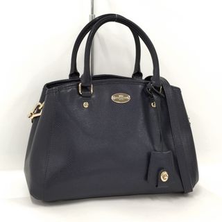 コーチ(COACH)のCOACH 2WAY ハンドバッグ レザー ネイビー F34607(その他)