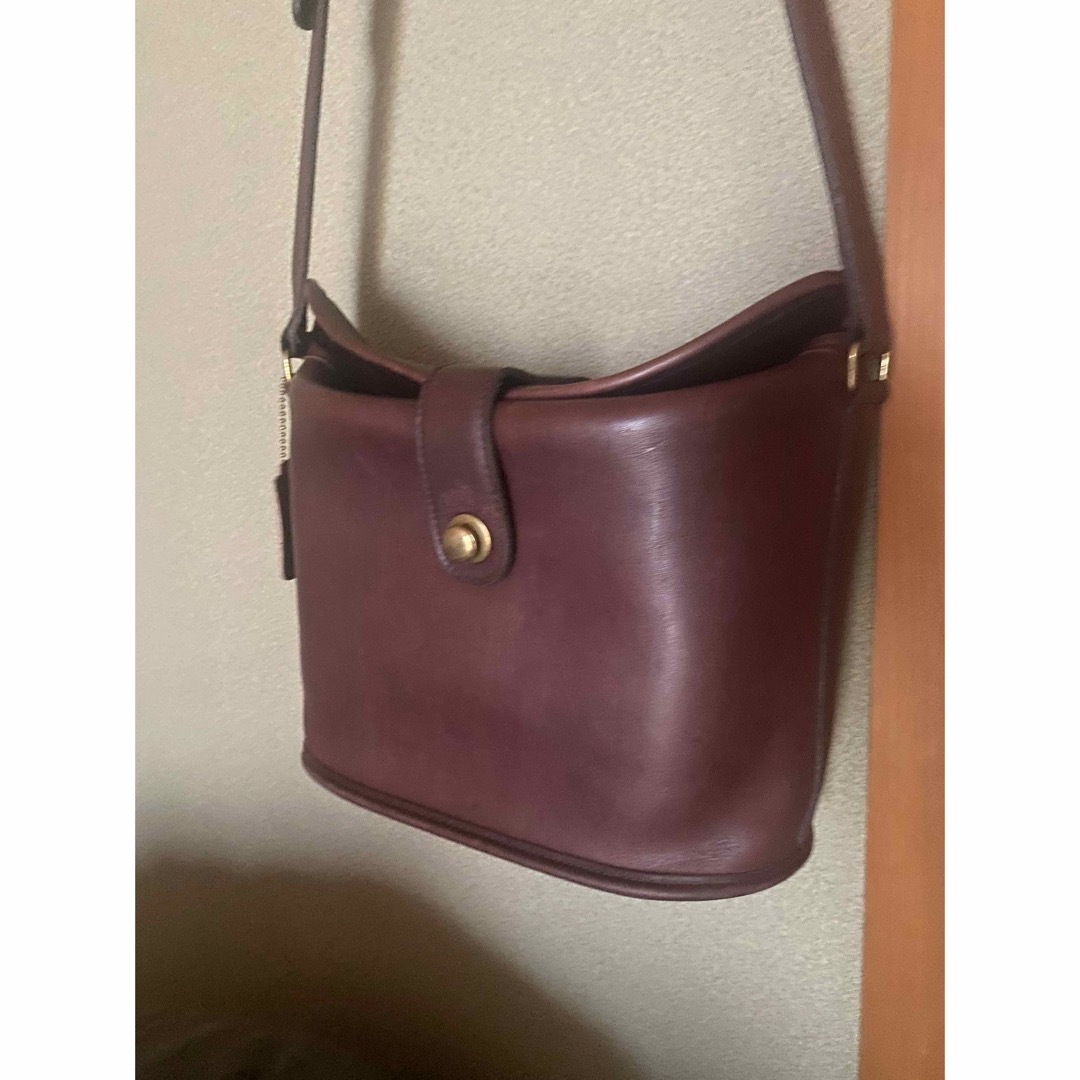 COACH   オールドコーチ ショルダーバック ワインレッド 赤茶の通販 by