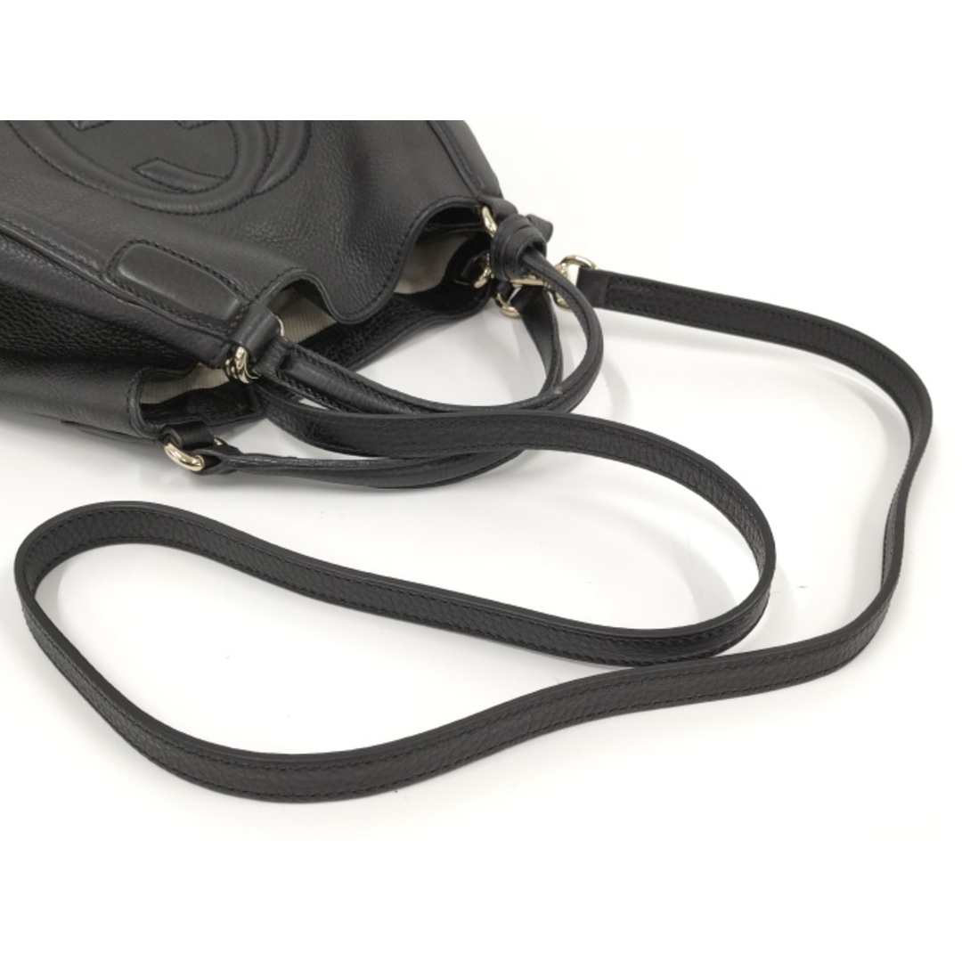 GUCCI ソーホー インターロッキングG ショルダーバッグ レザー