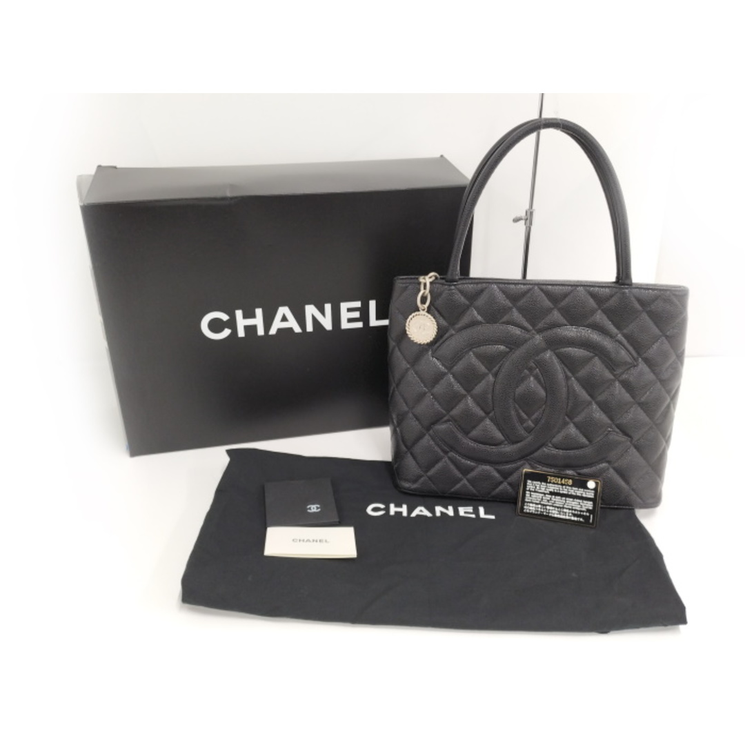 CHANEL - CHANEL 復刻トート トートバッグ ココマーク キャビアスキン