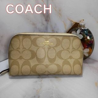 レア⭐️coach バッグ　ポーチ　コスメポーチ　シグネチャー　キャンバス