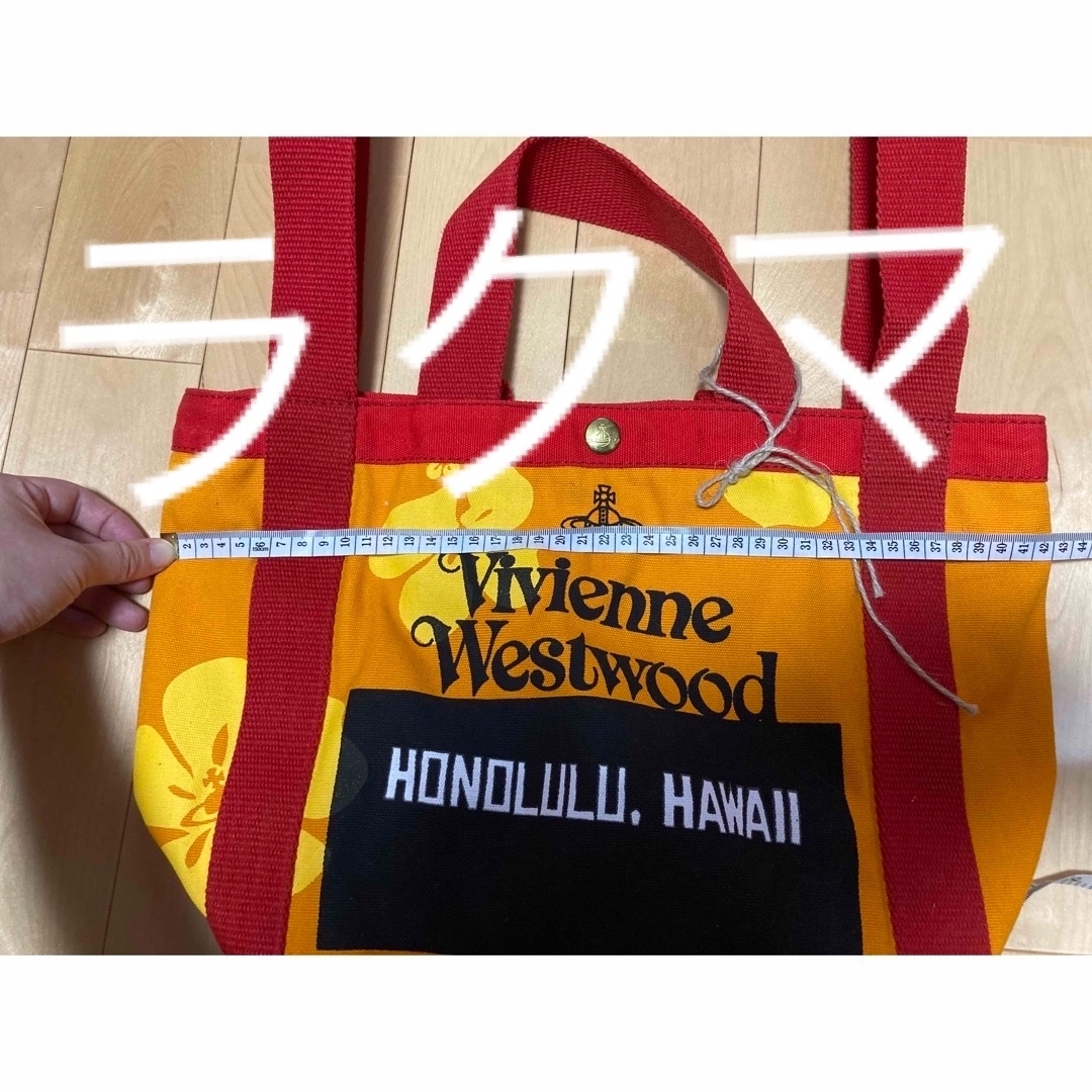 Vivienne Westwood(ヴィヴィアンウエストウッド)の限定！Vivienne Westwood ハイビスカス柄トートバッグ　ハワイ購入 レディースのバッグ(トートバッグ)の商品写真