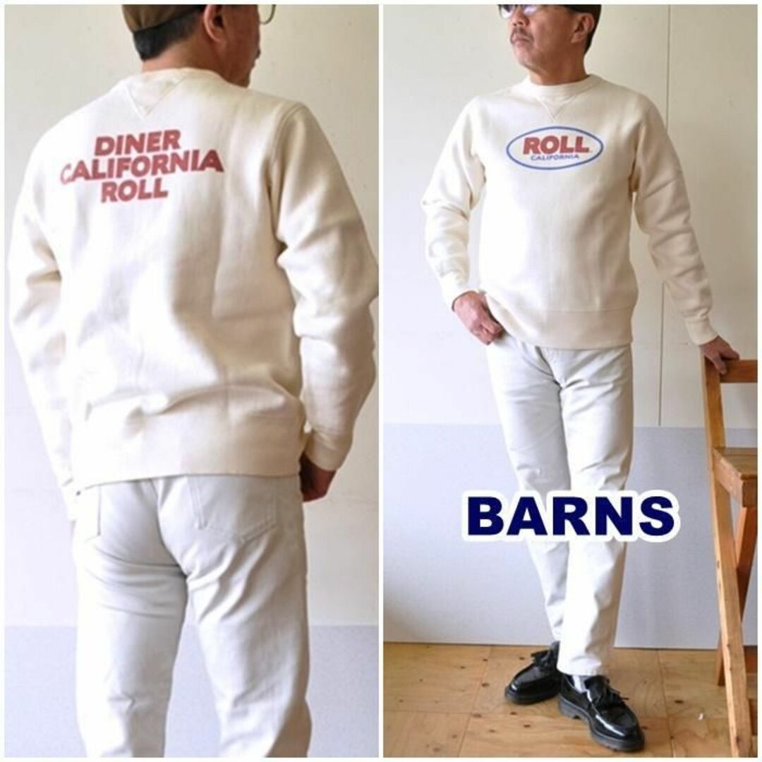 Barns OUTFITTERS(バーンズアウトフィッターズ)のBARNS　 バーンズ　クルーネックスウェット　トレーナー　BR22370 L メンズのトップス(スウェット)の商品写真