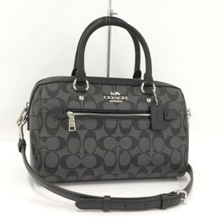 コーチ(COACH)のCOACH 2WAY ショルダーバッグ シグネチャー PVC ブラック(その他)