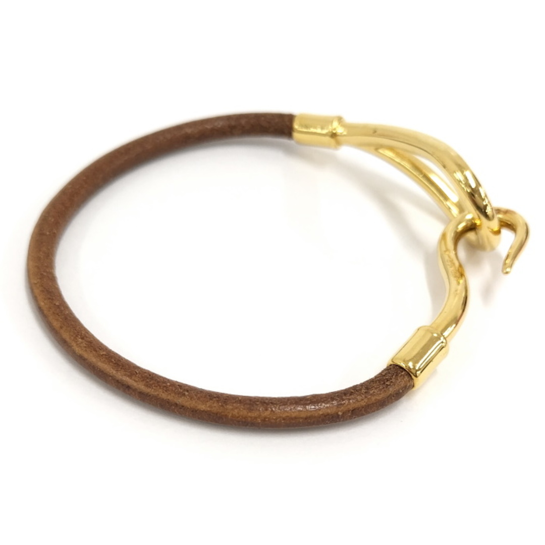 HERMES - HERMES ジャンボ ブレスレット レザー ゴールド金具 HERMES - HERMES ジャンボ ブレスレット レザー ゴールド金具
