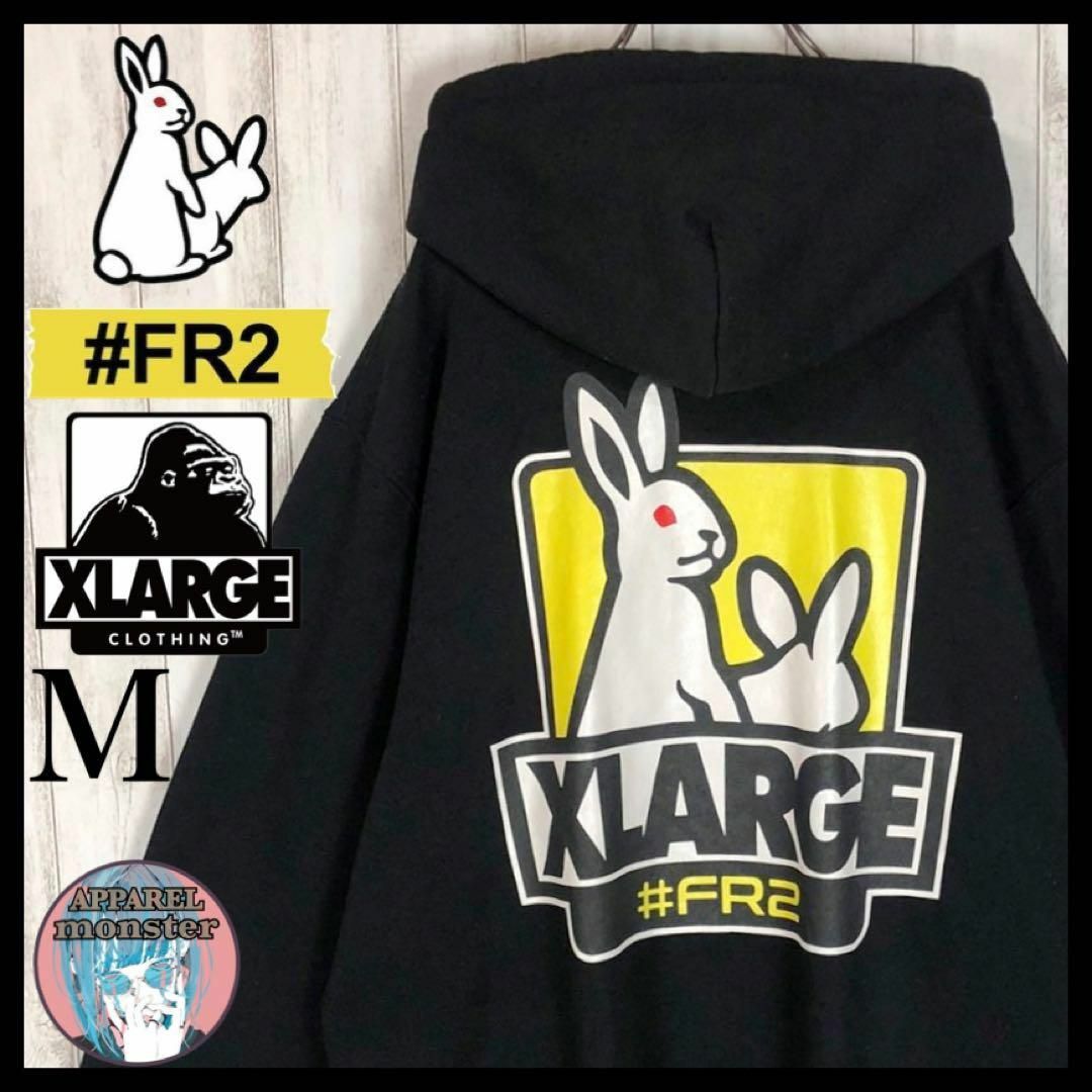 高品質100%新品 XLARGE - FR2 XLARGE コラボ パーカー バックプリント