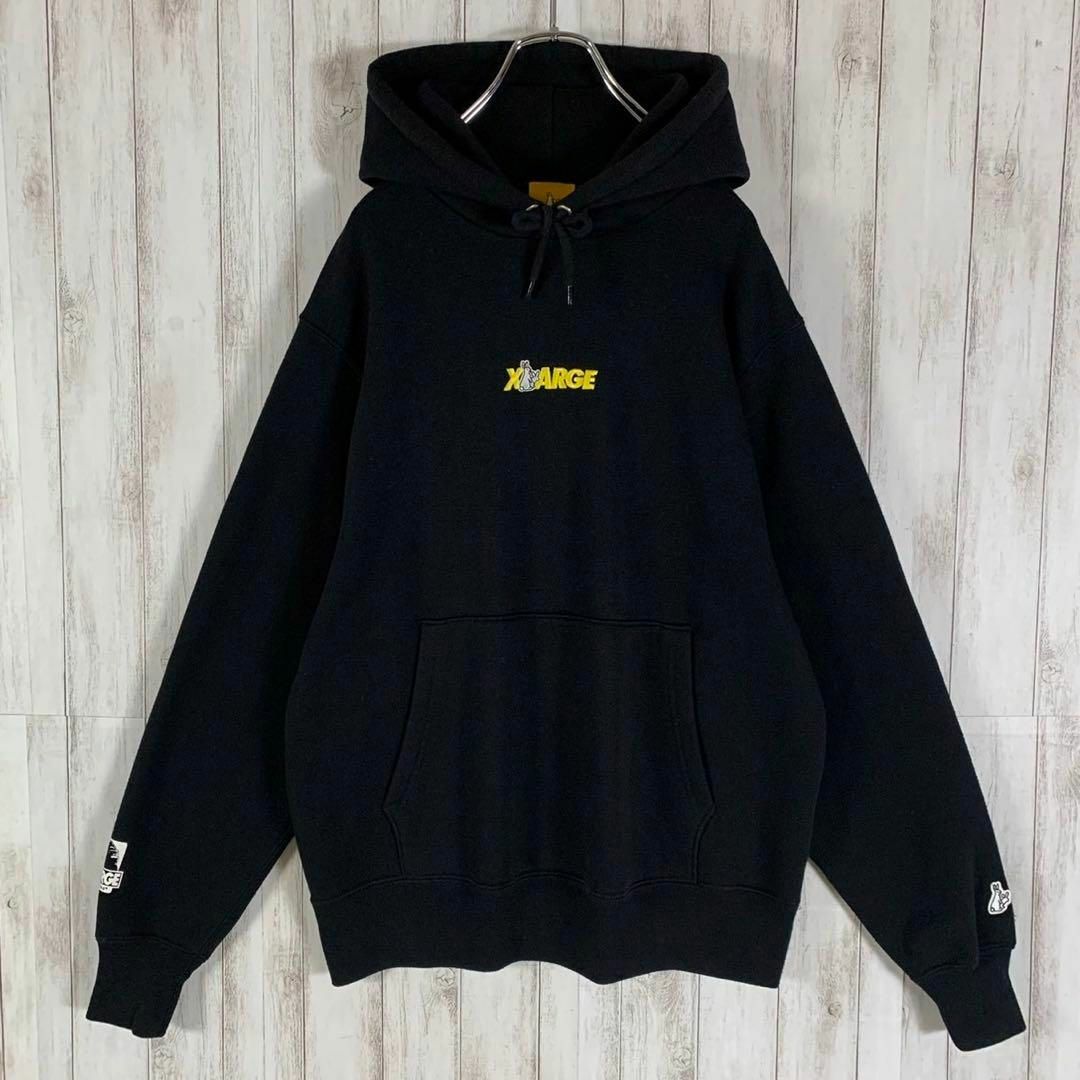 最高デザイン】FR2 XLARGE 限定コラボ 希少 バックプリント パーカー