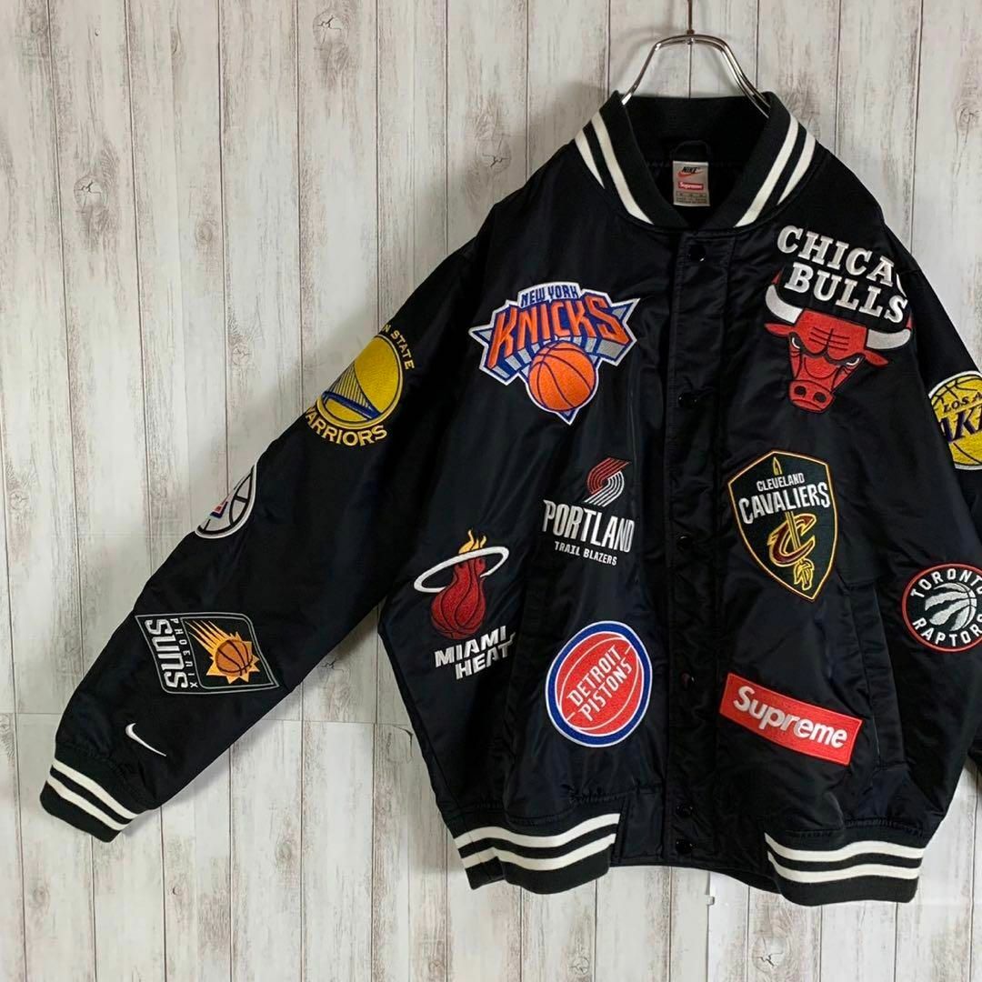 超限定コラボ】シュプリーム×ナイキ×NBA☆マルチ刺繍ワッペンロゴ
