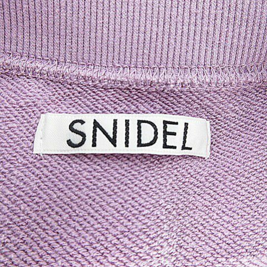 SNIDEL(スナイデル)のスナイデル snidel トレーナー プルオーバー 長袖 ボートネック F 紫 レディースのトップス(トレーナー/スウェット)の商品写真