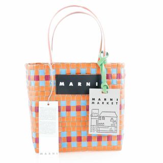 マルニ(Marni)のMARNI マルニ バッグ ピクニックバッグ ヌガー オレンジ テープバスケット(かごバッグ/ストローバッグ)