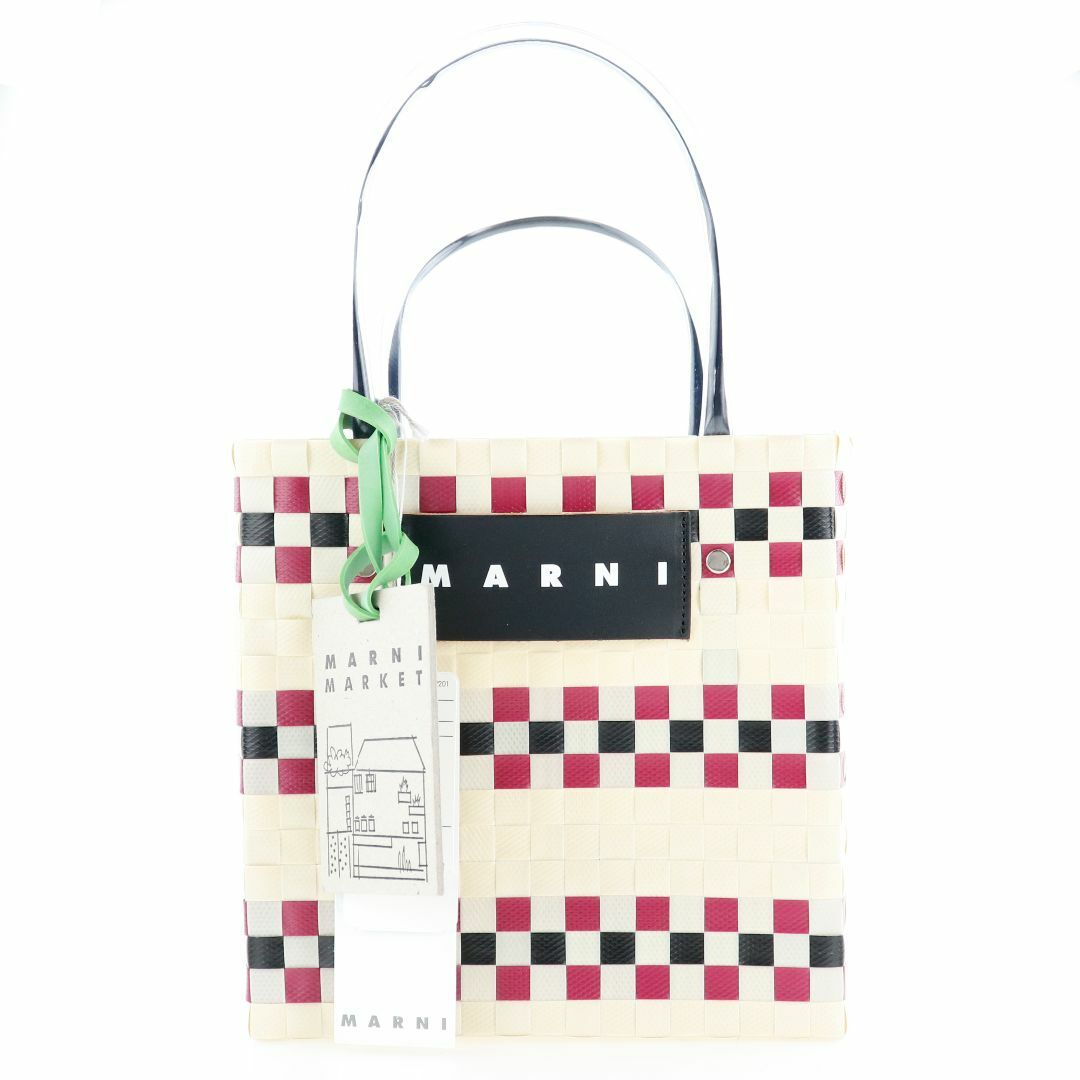 MARNI マルニ バッグ ピクニックバッグ クリームレッド テープバスケット