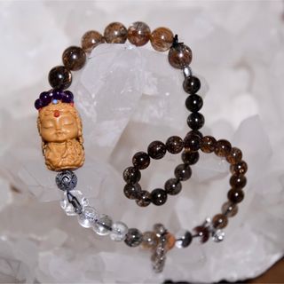 オリジナル ブレスレット 水晶 パワーストーン 金運 護符 占い 開運 霊