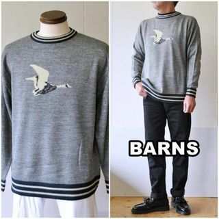 バーンズアウトフィッターズ(Barns OUTFITTERS)のBARNS バーンズ　クルーニット　セーター　22412 L(ニット/セーター)