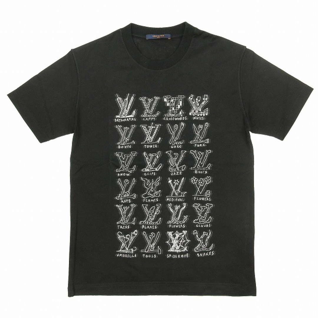 極美品 21SS ルイヴィトン カートゥーン LV ロゴ Tシャツ 半袖 M