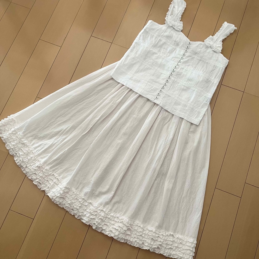 pink house リボンキャミ、ピコフリルスカート | www.bonitaexclusive.com