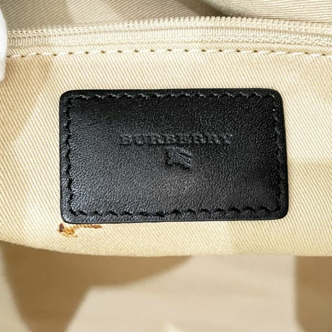 BURBERRY(バーバリー)のBURBERRY サイドチェック スクエア キャンバス×レザー トートバッグ レディースのバッグ(トートバッグ)の商品写真