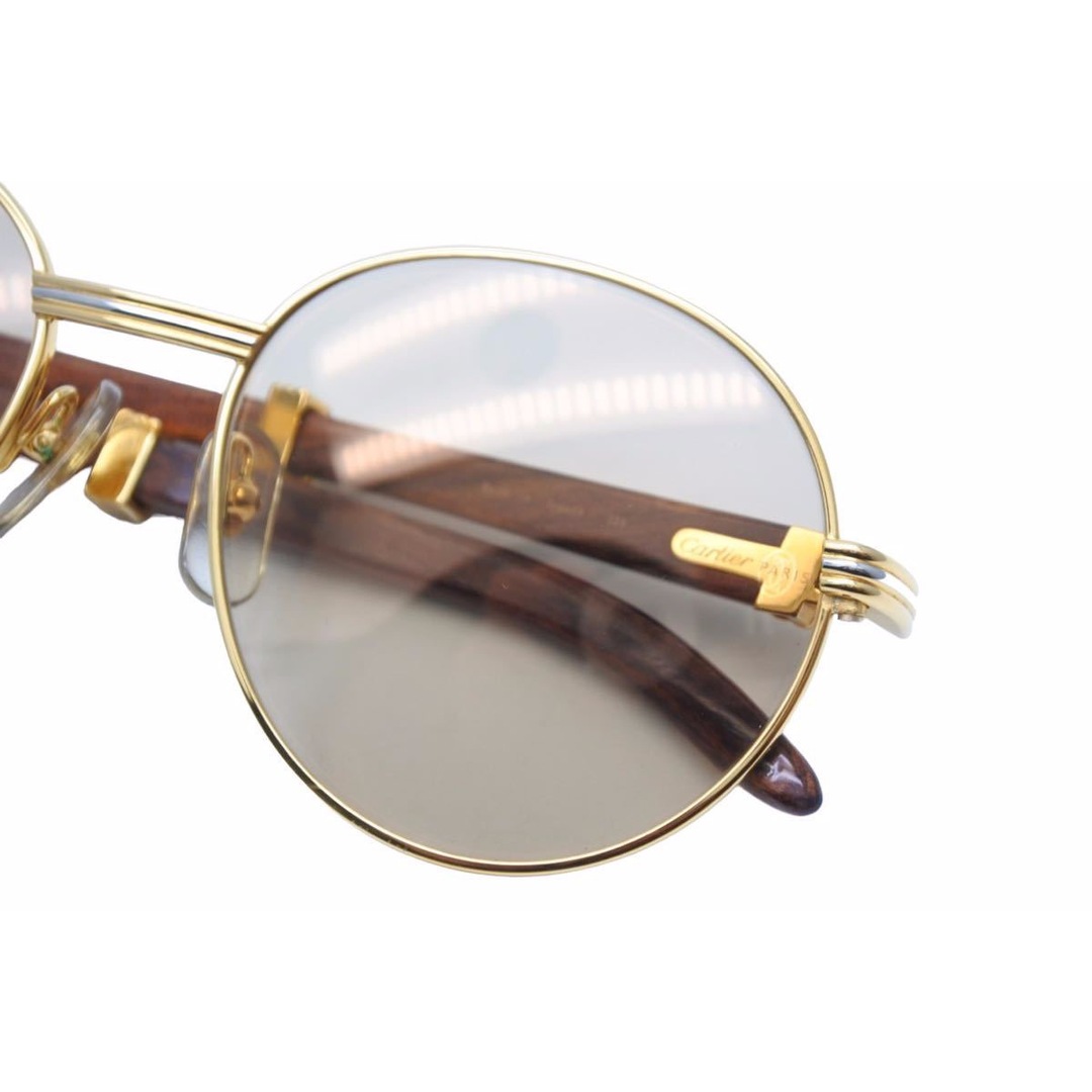 Cartier - Cartier カルティエ メガネ 眼鏡 ウッドテンプル サングラス Cartier - Cartier カルティエ メガネ 眼鏡 ウッドテンプル サングラス