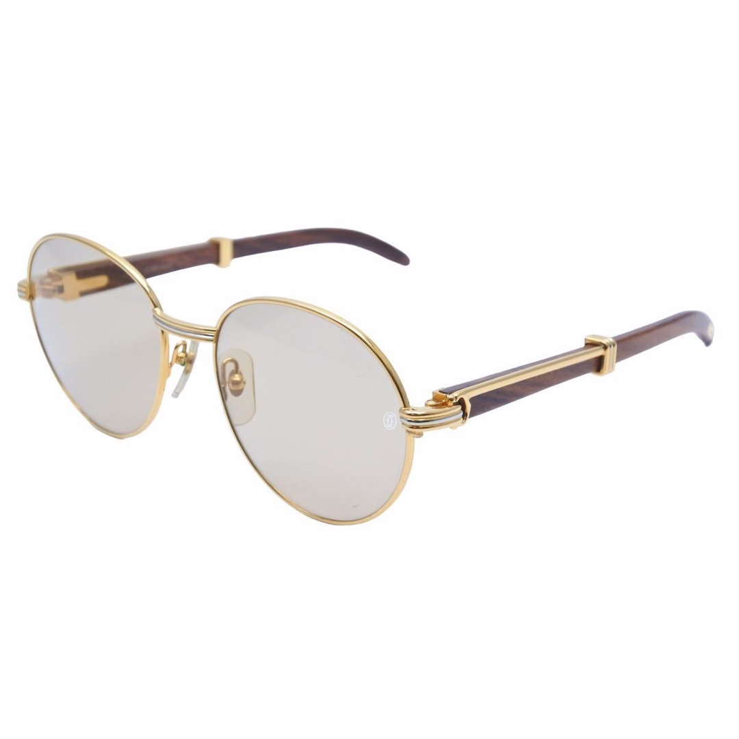 Cartier - Cartier カルティエ メガネ 眼鏡 ウッドテンプル サングラス Cartier - Cartier カルティエ メガネ 眼鏡 ウッドテンプル サングラス