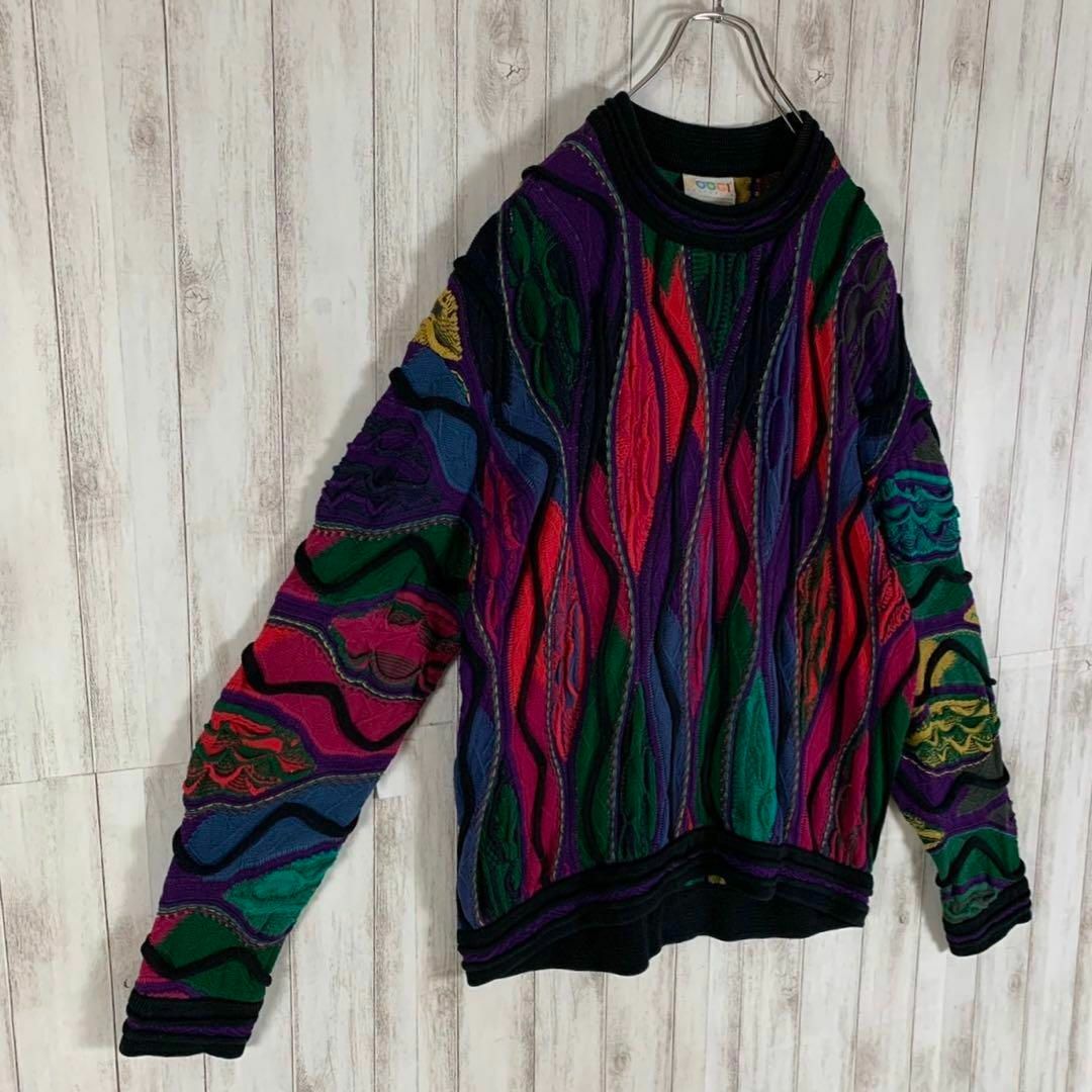 【幻の1点モノ】coogi クージー 立体 編込み 3Dニット 即完売モデル